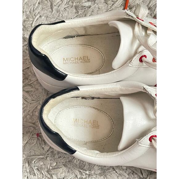 Michael Kors Poppy Lace Up Rainbow Sneakers 9.5 M - Picture 6 of 12